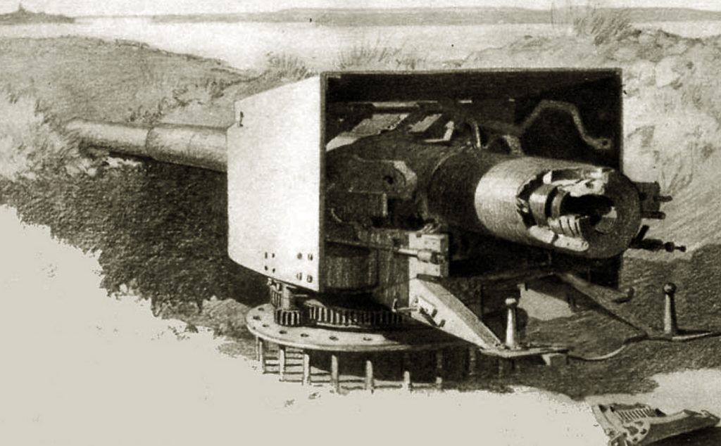 Top 14 cm M1893 uništen 9 oktobra 1915. na položaju Samar