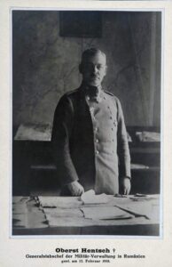 Načelnik obaveštajne službe nemačkog Generalštaba, pukovnik Fridrih Rihard Henč