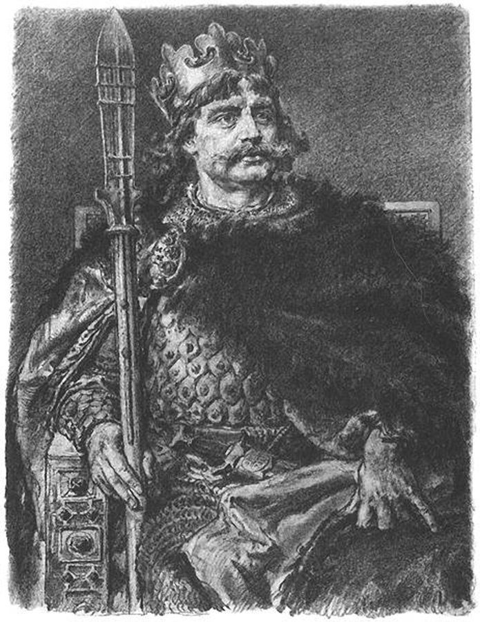 Portret Boleslava Hrabrog sa kopijom svetog koplja