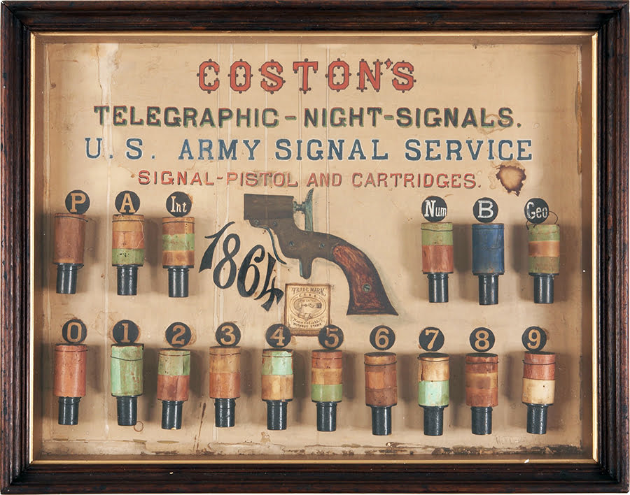 Reklama za signalne pištolje Kaston iz 1864. godine