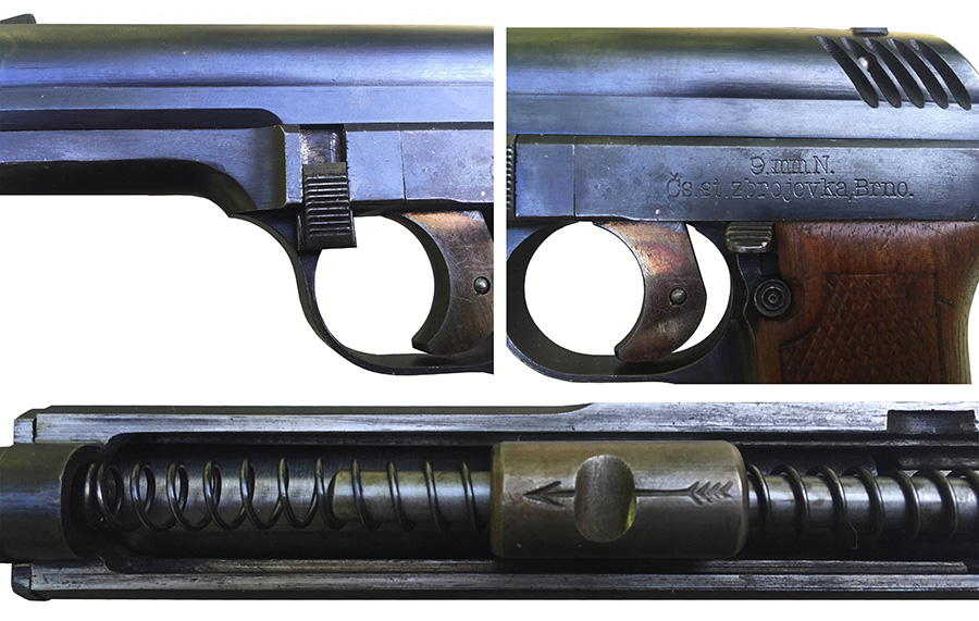 Detalji pištolja Nickl (''N'', vz.22)
