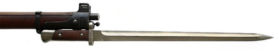 Jelenov bajonet sa dvooštričnim sečivom ''dijamantskog'' preseka, dužine 400 mm. Foto Jan Skramoušský, Mauser podle Jelena, Vojenski historickéhi ústav.
