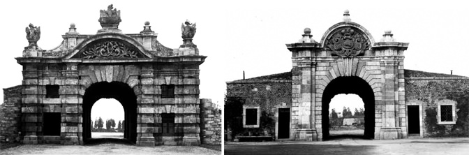 Izgledi rekonstruisane kapije Karla VI 1943. godine. Foto D. Jovanović
