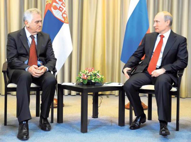 Predsednik Nikolić u susretu sa predsednikom Putinom