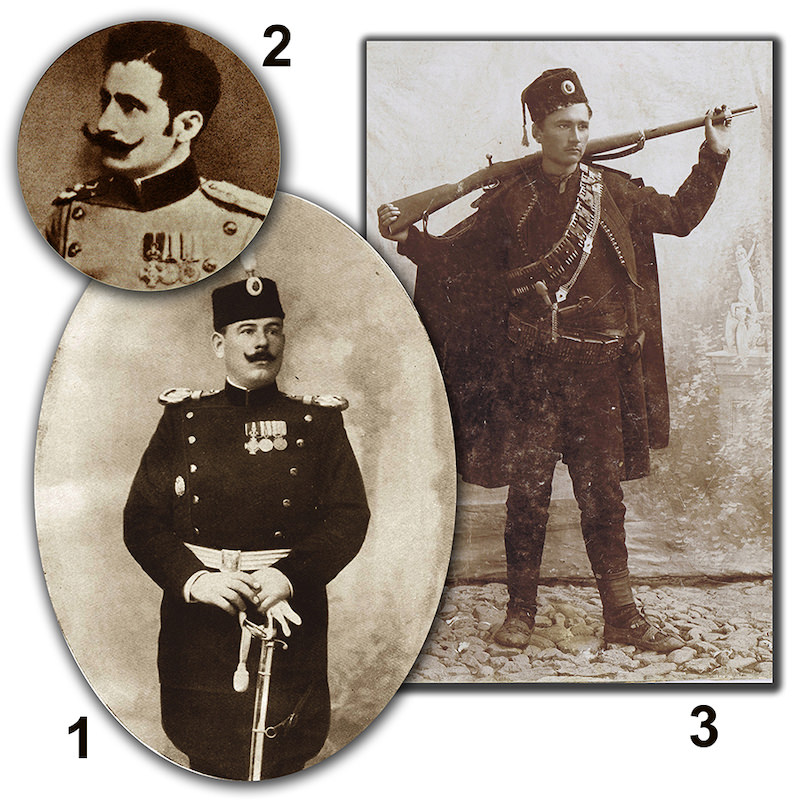 1. Pukovnik Dragutin Dimitrijevič ''Apis''; 2. kapetan Vojislav Tankosić; 3. Dragiša Stojadinović