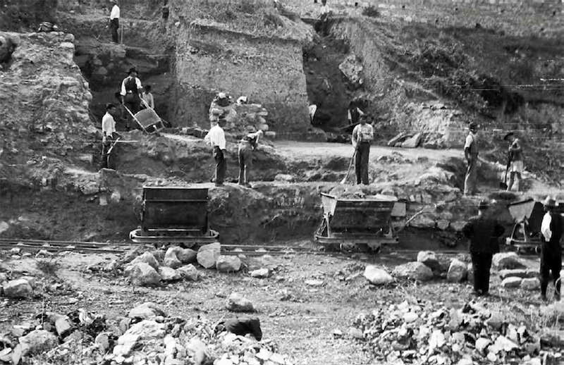 Arheološka iskopavanja na Kalemegdanu 1942. Arhiv Narodnog muzeja