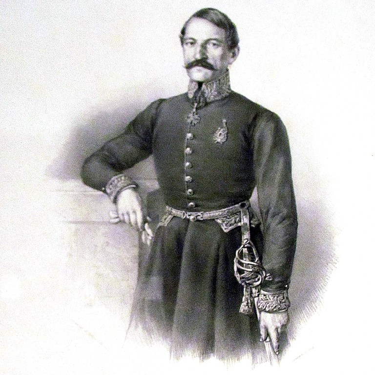 Ilija Garašanin. Litografija Anastasa Jovanovića.