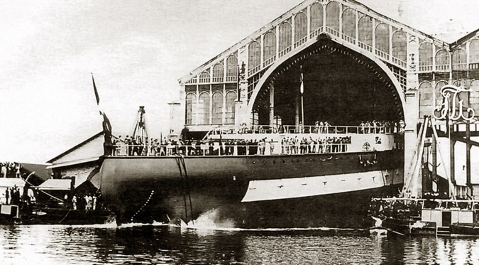 Porinuće bojnog broda „Monarh”, Pula, 9. maj 1895.