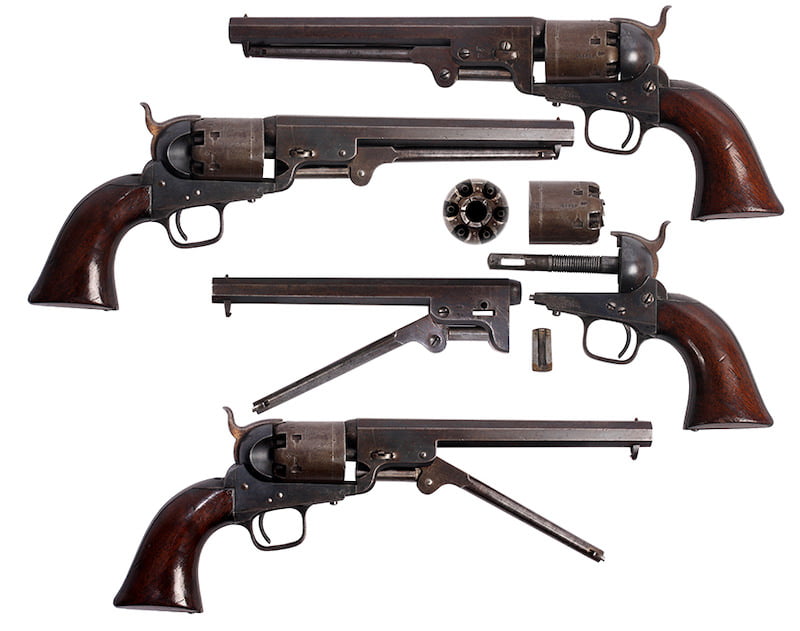 Austrijski mornarički revolver London Colt Navy 1851, broj 33.388
