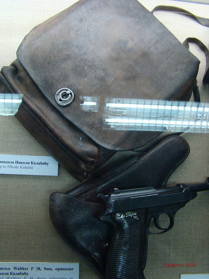 Pištolj 9 mm Walther P-38 Nikole Kalabića iz fundusa BIA