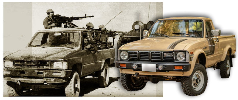 Toyota 1980 u Afganistanu. Koristili su je i ruski specnazoviki