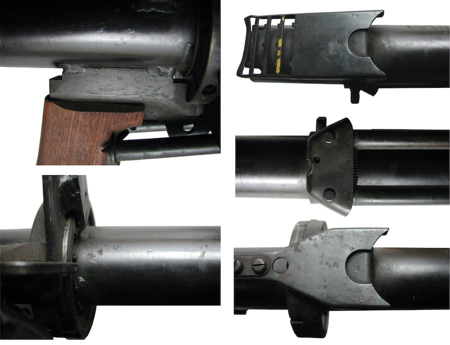 Details of the M1952 grenade launcher