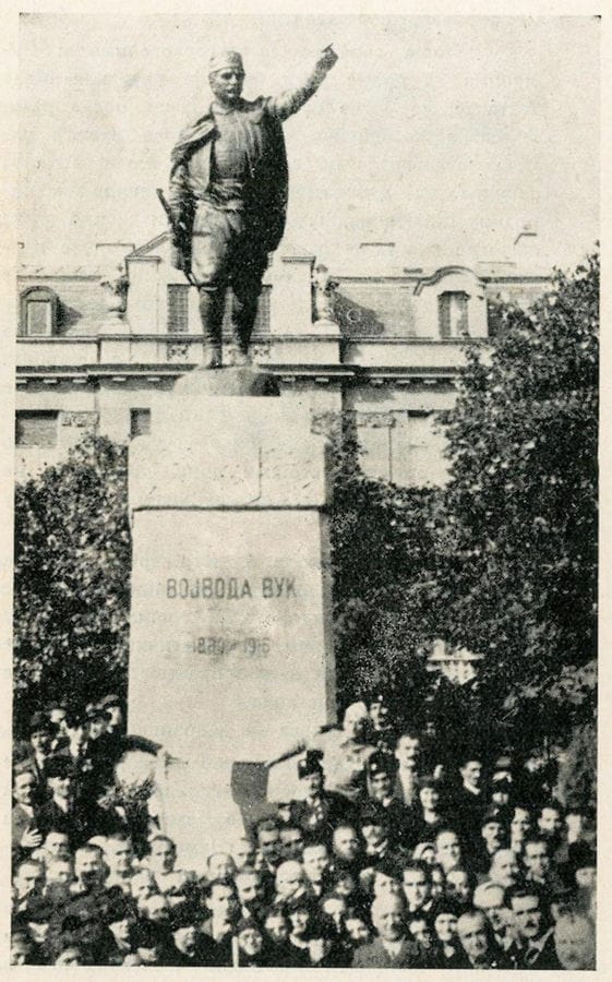Svečano otkrivanje spomenika Vojvodi Vuku, 23. oktobar 1936