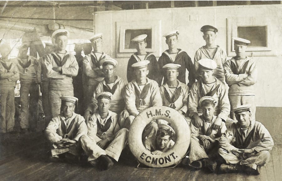 Posada HMS Egmont afloat 1915