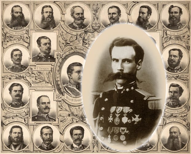 Beker kao jedan od srpskih i crnogorskih vojskovođa u ratu 1876