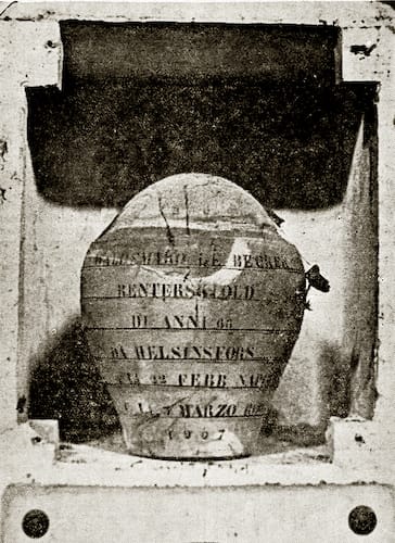 Urna sa prahom Bekera. ''Helsinške vesti'' 1931. godine