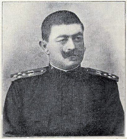 Milisav Nedelјkvić (1867-1915) kao kapetan I klase 14. pešadijskog puka.