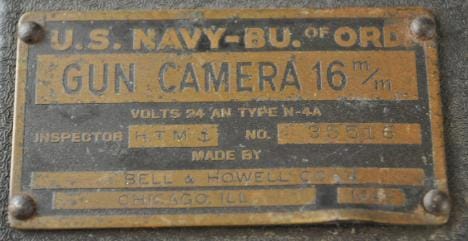 NAVY BELL AND HOWELL TYPE N4-A 16 MM KAMERA