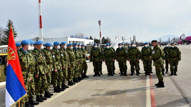 Srpski vojnici otputovali na misiju u Liban