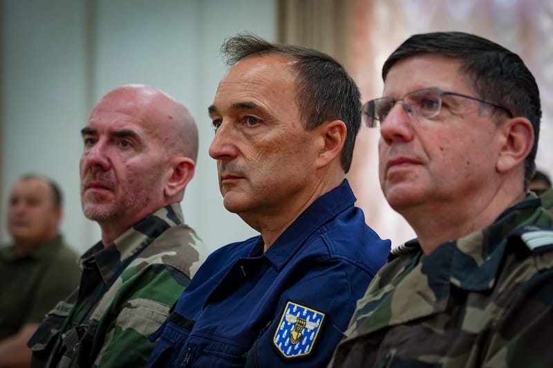 Oficir Nacionalne komande žandarmerijskih škola CEGN u mestu Stare 2020