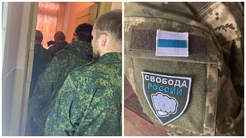 Podela uniformi Legionu Sloboda Rusiji 11 aprila