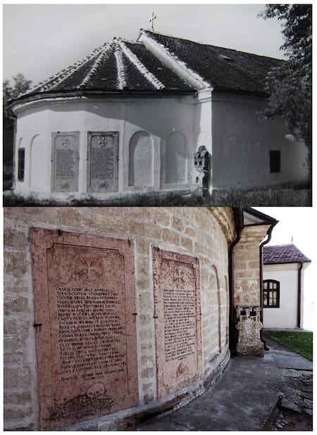 Crkva Roždestva presvete Bogorodice sa pločama posvećenim Velјku i Milјku Petroviću.
