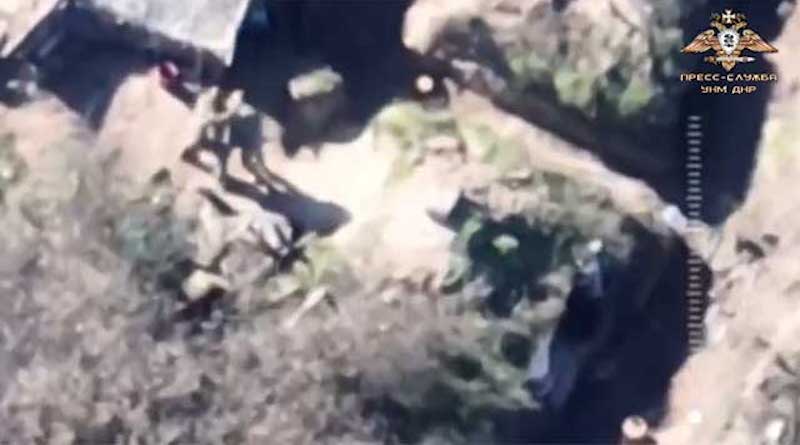 video spijunski dron snimio tucu dva ukrajinska vojnika