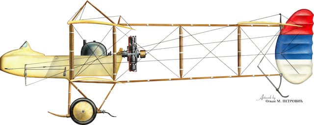 biplan anri farman hf.20 henry farman hf.20 pilot mihailo petrovic 1884 1913. rekonstrukcija ognjan petrovic