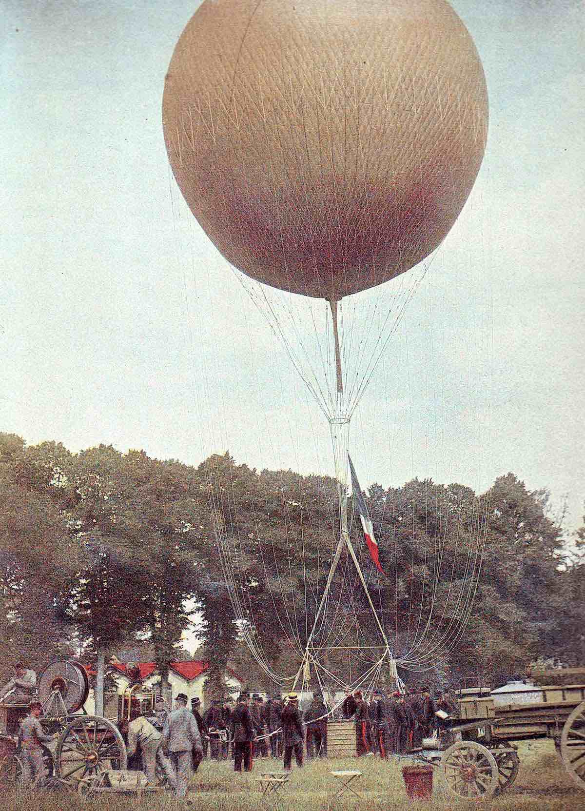 ispitni let sfernog balona francuske vojske 1899. godine