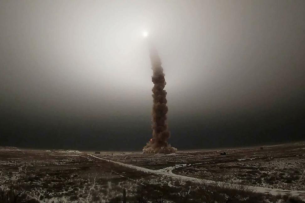 lansiranje nove rakete ruskog sistema protivraketne odbrane na poligonu sari sagan u kazahstanu