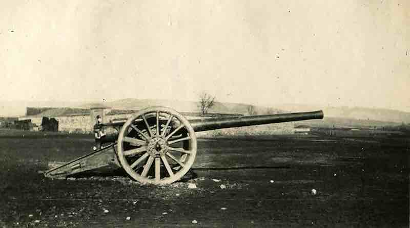 britanski top zaplenjen od strane bugara kod nisa