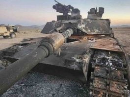 tenk m1a2 abrams stradao tokom vežbe na deponiji nacionalnog centra za obuku američke vojske fort irvin u pustinji mohave