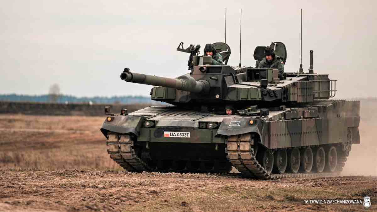 002 tenk k2 na gadjanju u poljskoj 1 april 2023