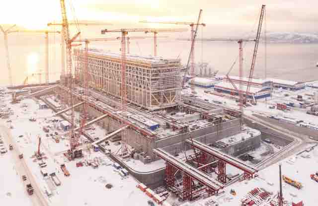 lng construction center at belokamenka near murmansk