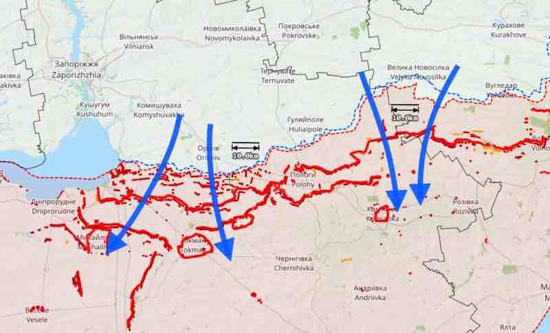 mapa ukrajinskih udara