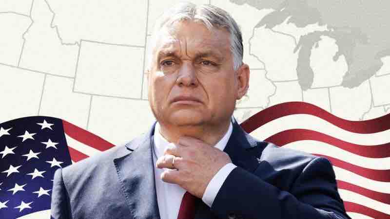 orban iza americke zastave