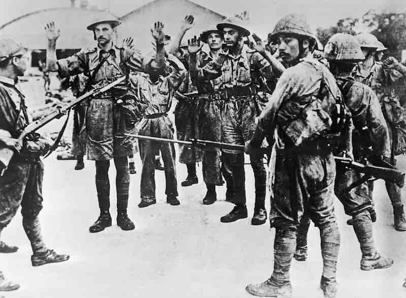 predaja saveznickih vojnika japancima u singapuru