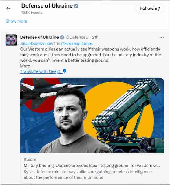 defense of ukraine twitter