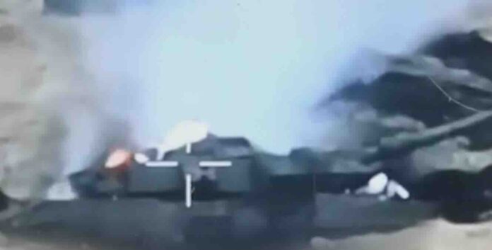 svedski tenk stridsvagn 122 unisten u oblasti kremennaja pomocu lancet lutajuce municije 1