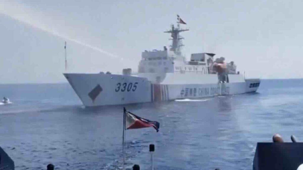 u juznom kineskom moru doslo do sukoba izmedu kineskih i filipinskih brodova