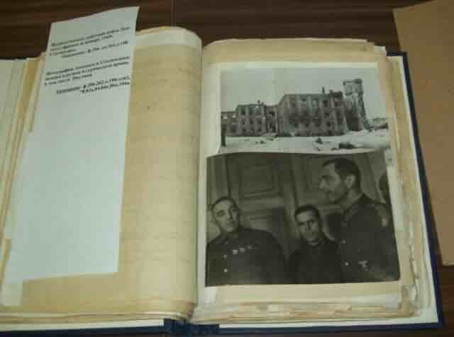 cuvena fotografija predaje original iz dnevnika bitke. arhiva autora teksta
