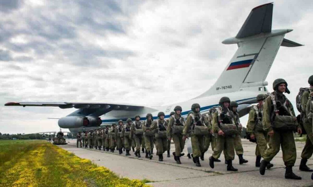 il 76 sa ruskim vojnim padobrancima. izvor fotografije ministarstvo odbrane ruske federacije