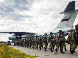il 76 sa ruskim vojnim padobrancima. izvor fotografije ministarstvo odbrane ruske federacije