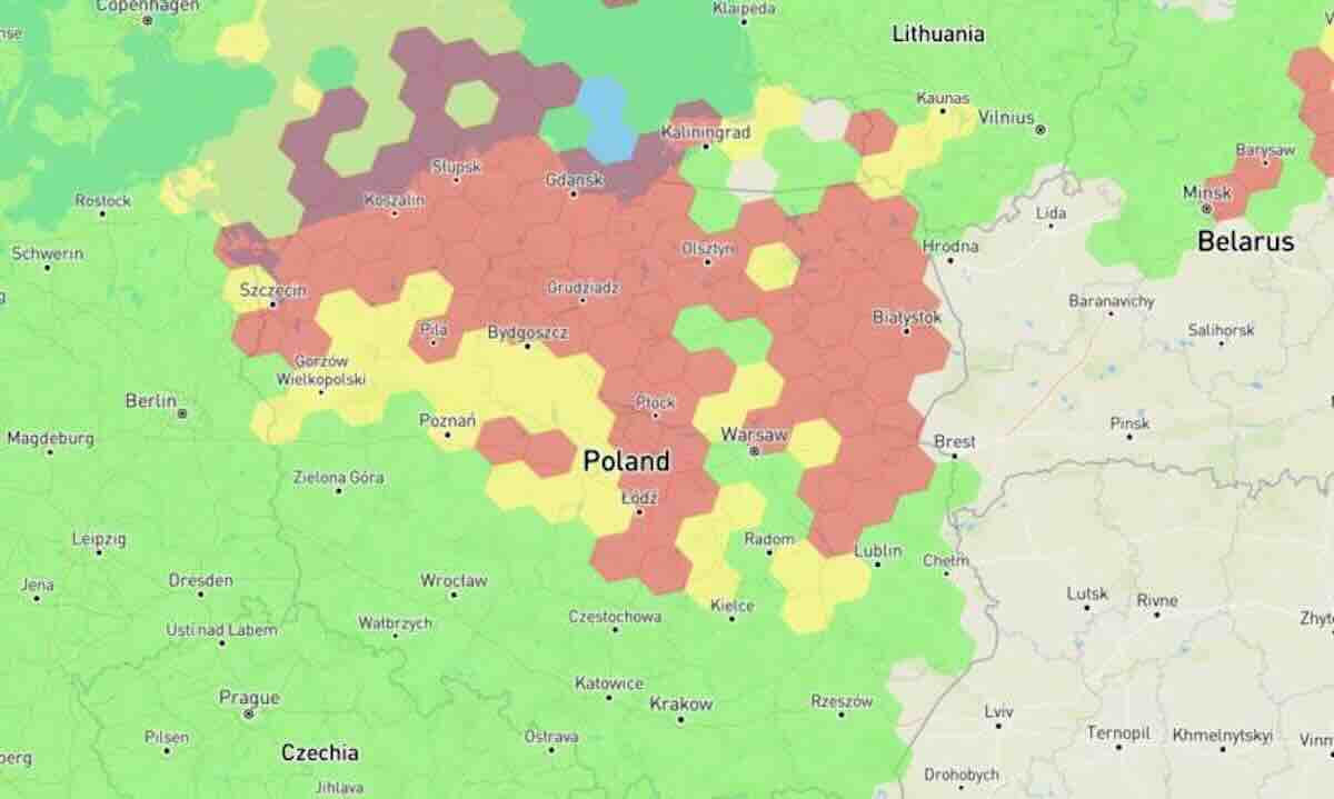 ruski sistem za elektronsko ratovanje „oborio gps iznad poljske i koridora suvalki