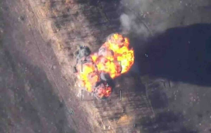 na internetu su objavljeni snimci unistenja tri samohodna artiljerijska sistema ukrajinske