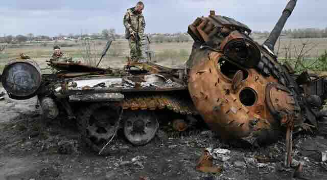 ostaci ukrajinskog tenka 1