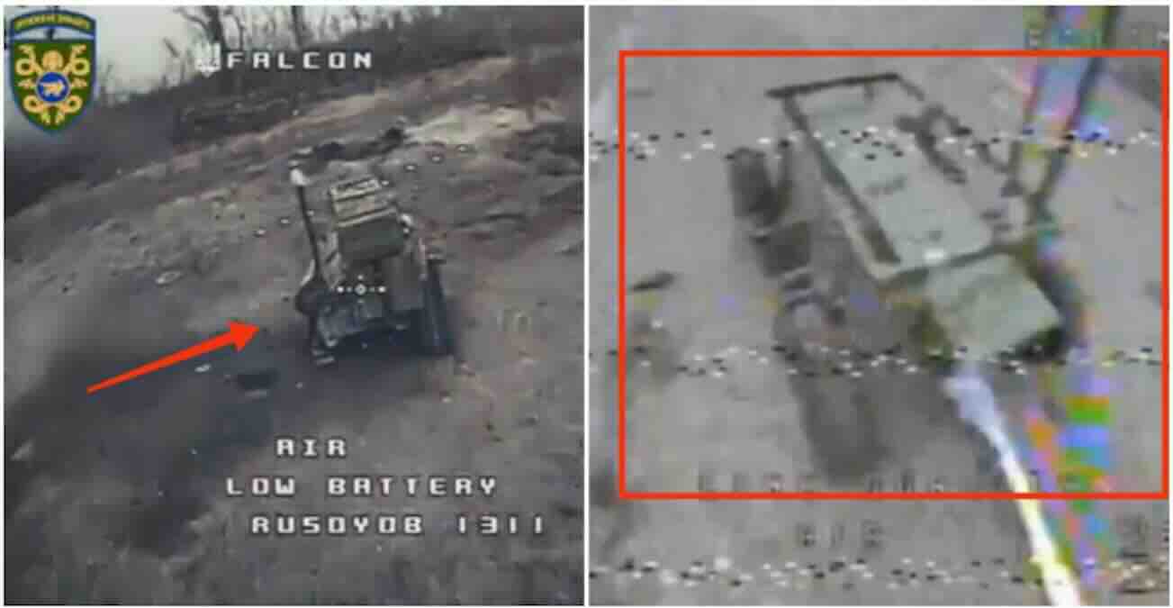 ukrajina postala bojno polje robota ukrajinski fpv dronovi napadaju bespilotna kopnena vozila ruskih trupa