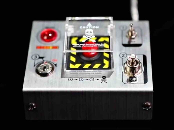 crveno dugme ilustracija