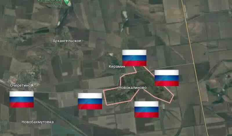 ruske trupe izvrsile ofanzivni manevar i usle u novokalinovo i selo keramik