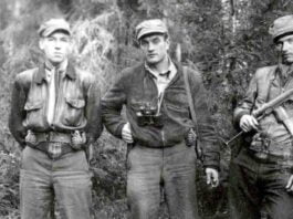 lithuanian resistance fighters forest late 1940s sa vz. 23 cz 25 smg pineapple grenades